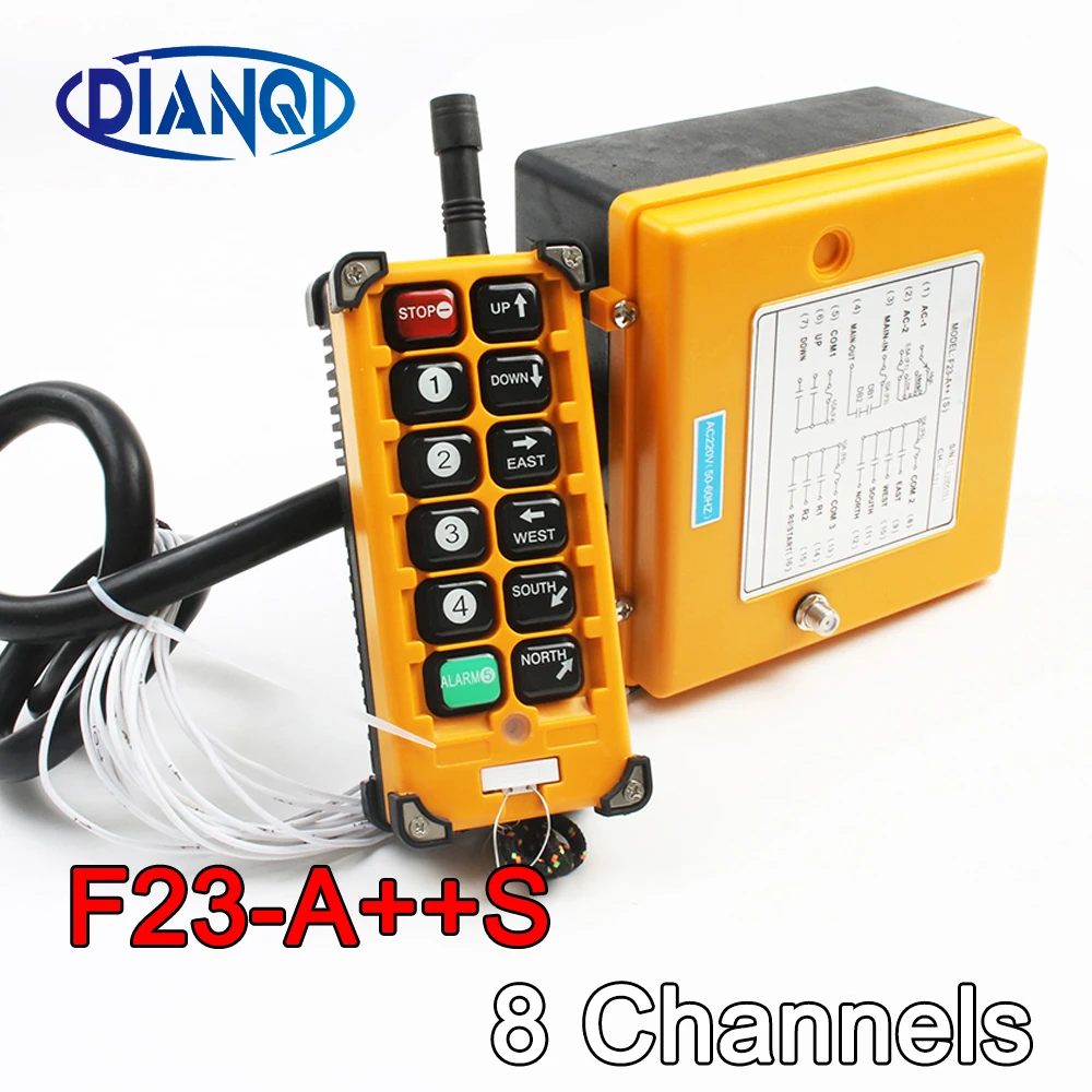 Industrial Wireless Radio remote controller switch F23-A++S 1 receiver+ 1 transmitter speed Hoist Crane Lift radio control Crane