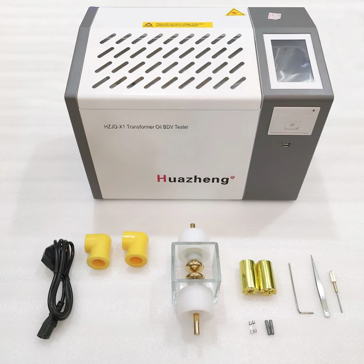 Huazheng Electric HZJQ-X1 IEC 156 Standard Automatic 80 kV Transformer Oil DBV Tester For Testing Dielectric Strength