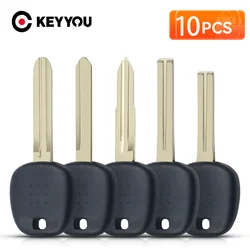 KEYYOU 10pcs TOY43/TOY40/TOY47/TOY41 Blade Car Transponder Key Shell For Toyota Fit Lexus No Chip Fob Case