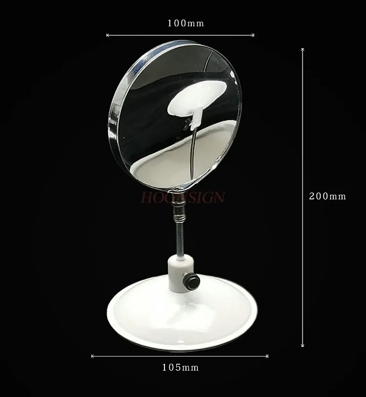 1set Metal convex mirror, concave mirror, triangular prism, flat mirror with base demonstration experimental kit