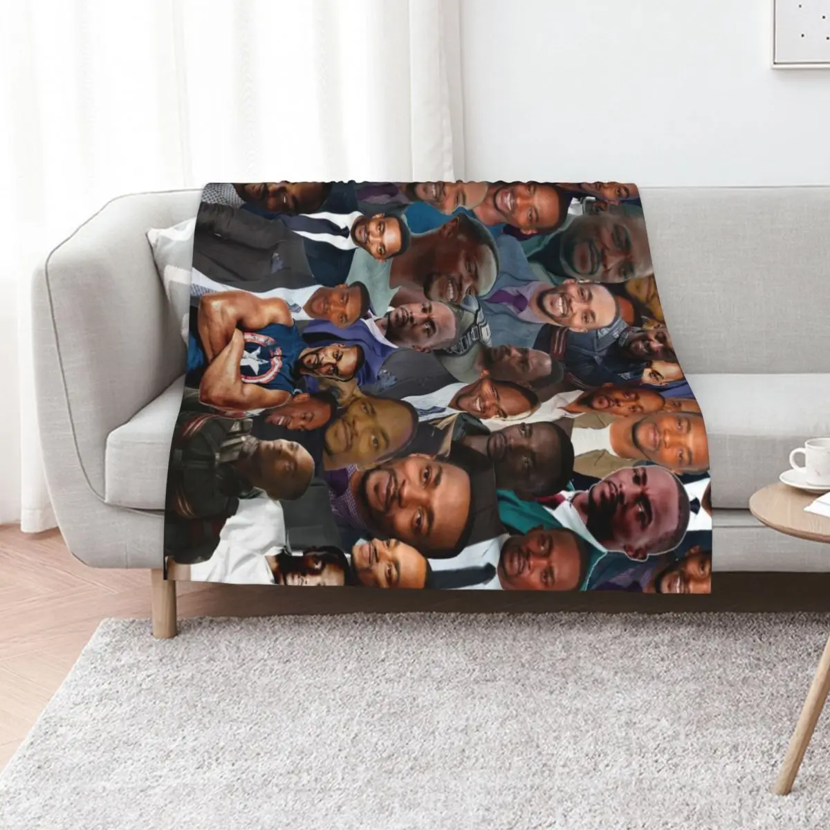 Anthony Mackie Photo Collage Throw Blanket christmas decoration Flannel Camping Hair anime Giant Sofa Blankets