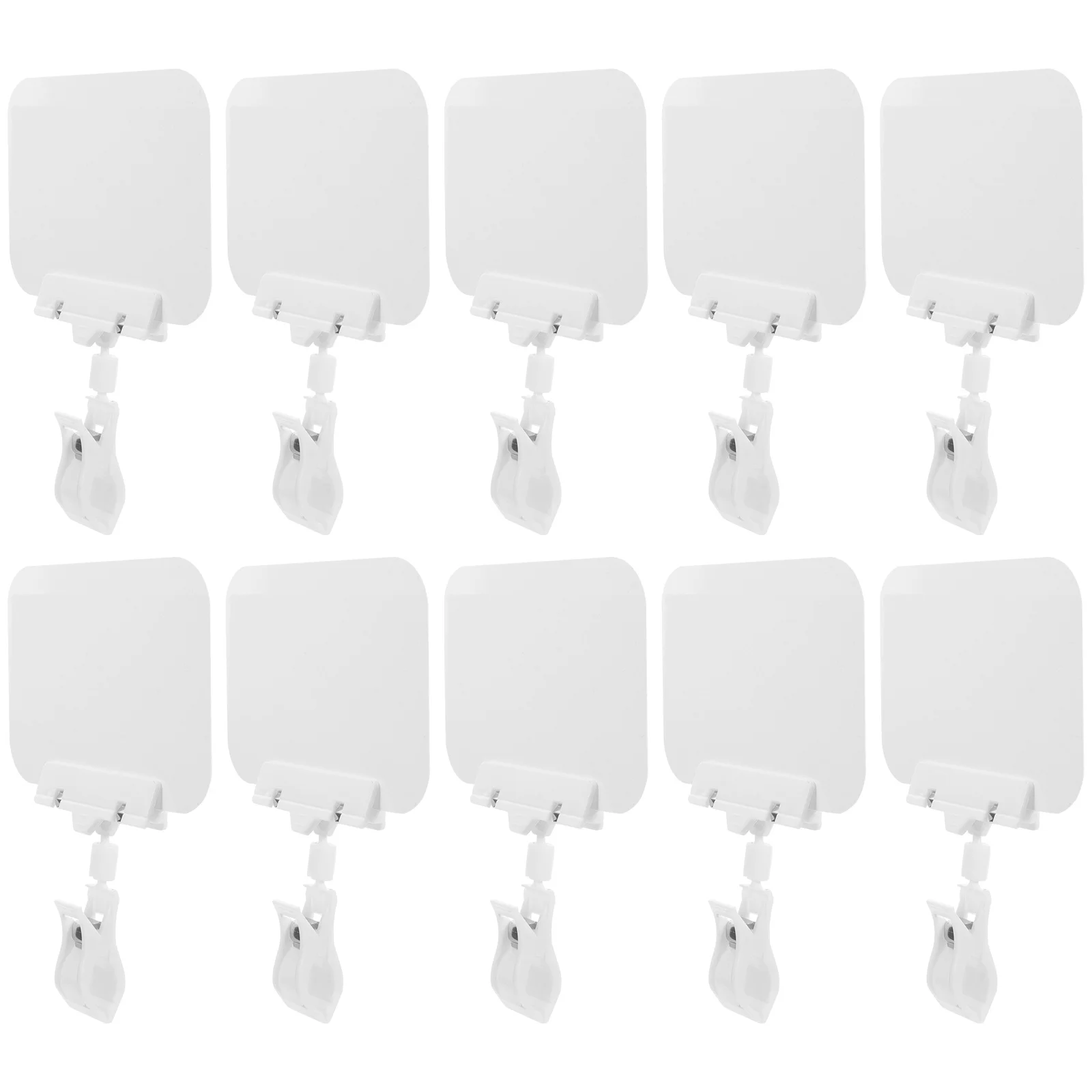 10 pcs Waterproof Price Tag Holder Small Sign Display Clip For Store Retail Merchandise Advertising Plastic Sign Holder Stand