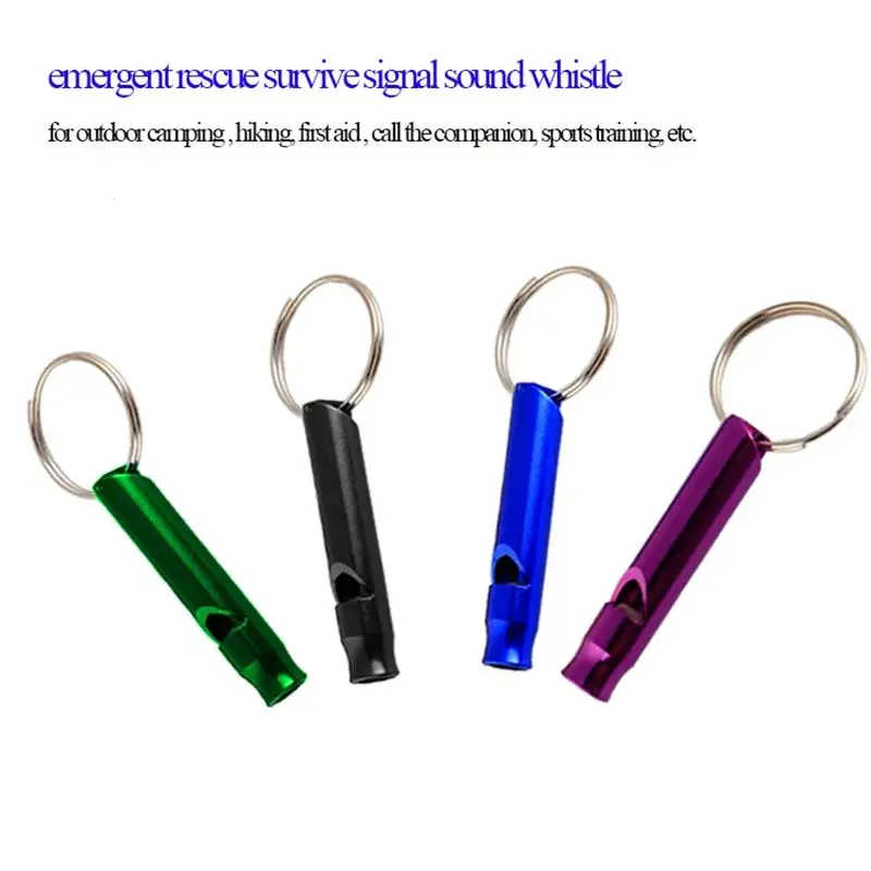 1PC Emergent Rescue Survive Signal Whistle For Outdoor Camp Hike First Aid, Multifunctional Aluminum Basketball Sports Whistle