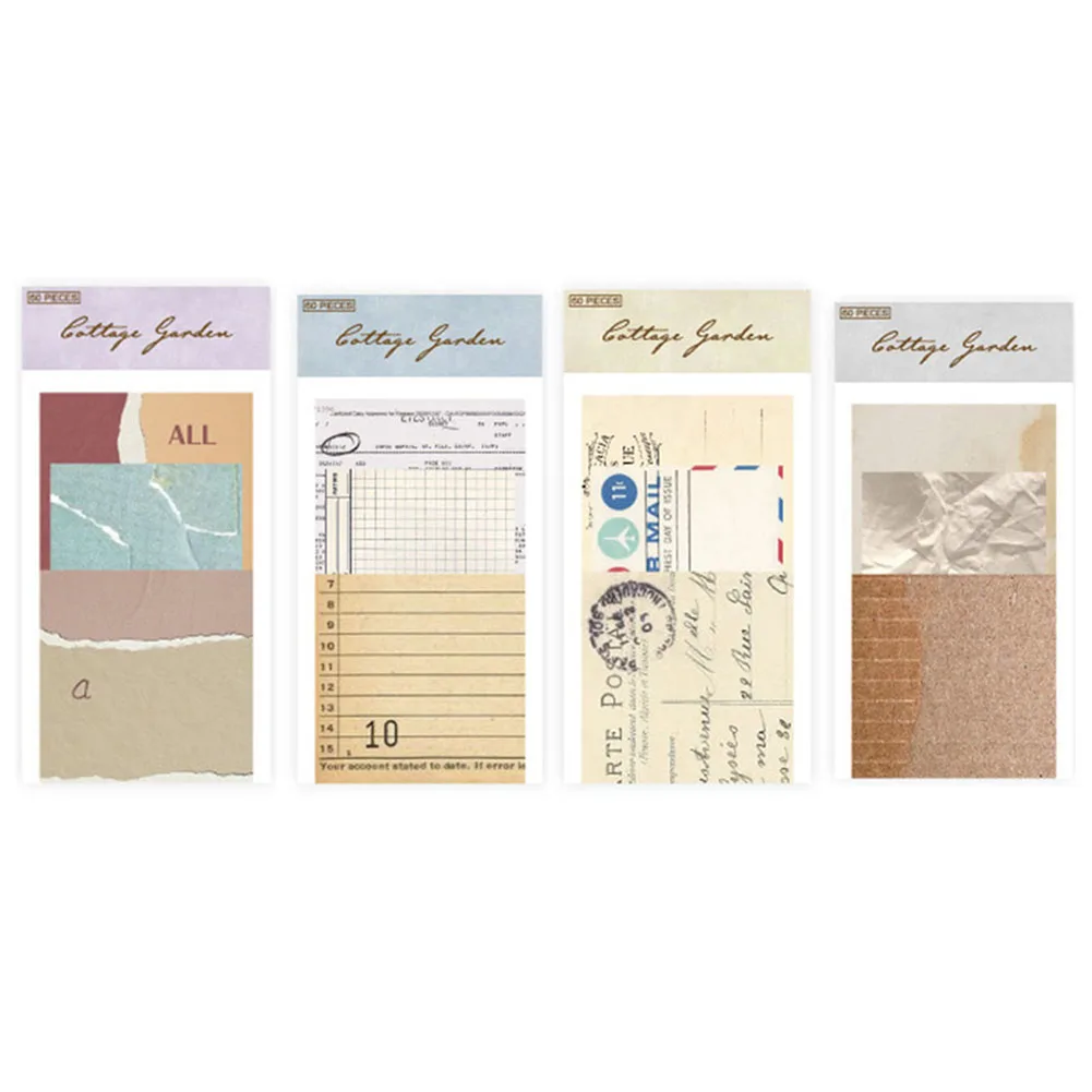 

Vintage Junk Journal Paper Pack 60 Sheets with 30 Different Patterns Scrapbooking Supplies for Creative DIY Projects