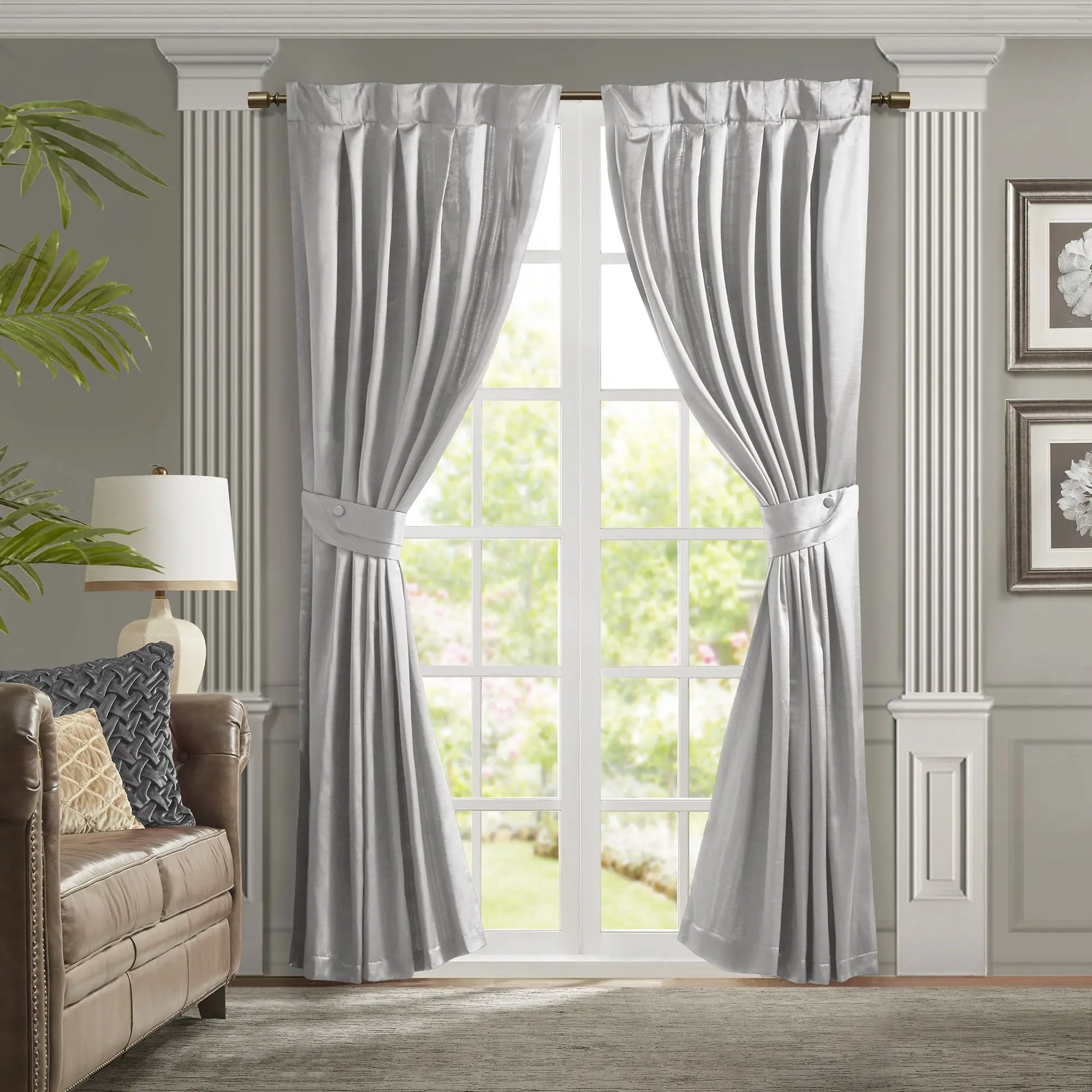 

Pleat Curtain Panel with Tieback (Only 1 Pc Panel)