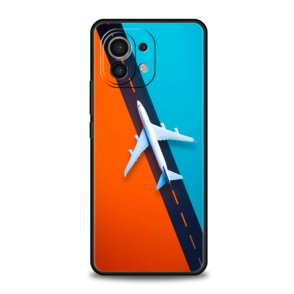 Travel-Inspired Airplane Route Phone Case Cover for Xiaomi Mi 15 14 13 12 11 Ultra 14T 13T 12T 11T 10T Pro Lite 5G Silicone Capa