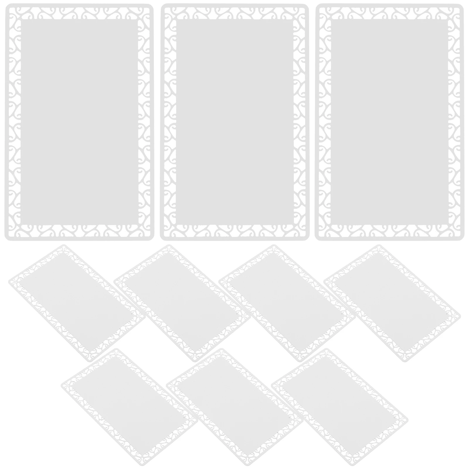 

10pcs Aluminum Alloy Blank Cards 86x54mm 0.45mm Thick Sublimation Printing Business Membership Name Cards Metal Blanks Engraving