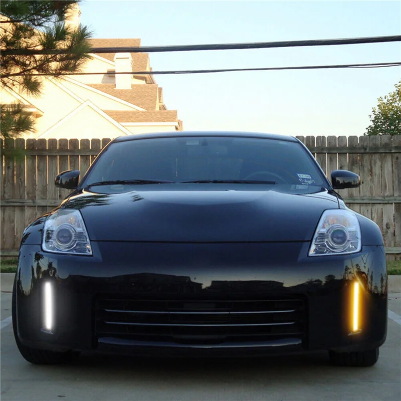 

Classic-For 2006-2009 Nissan 350Z LCI Car Clear LED Turn Signal Lights Side Marker Lamps With DRL Accessories