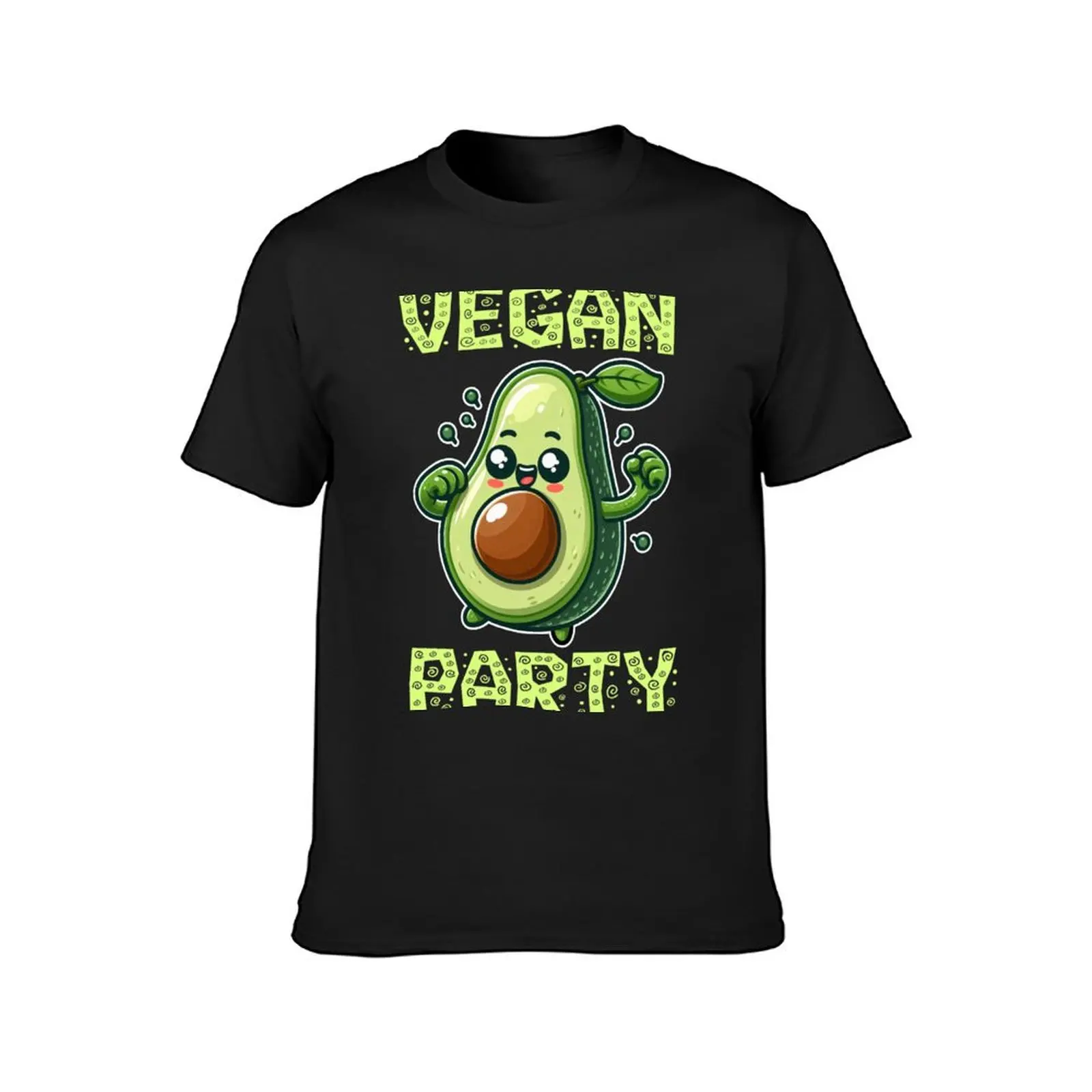 Vegan avocado party T-Shirt boys whites cute clothes boys animal print tops mens workout shirts