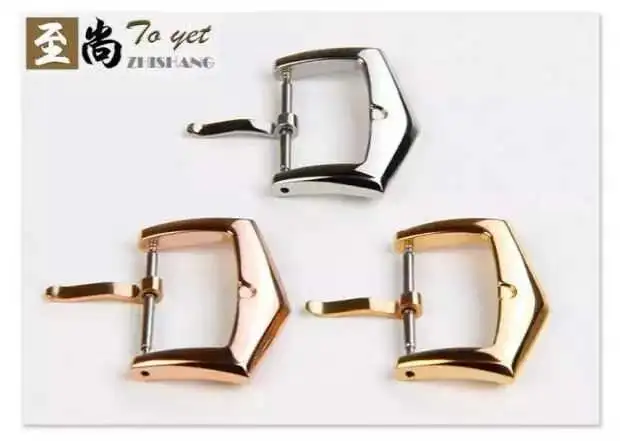 Watch accessories: watch buckle, 18mm stainless steel belt buckle, first-class polished pin buckle, strap buckle