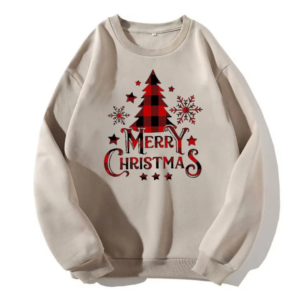 

Женский рождественский свитшот с забавным рисунком рождественской елки, праздничные топы, пуловер с длинными рукавами, рождественская рубашка, топ, женский