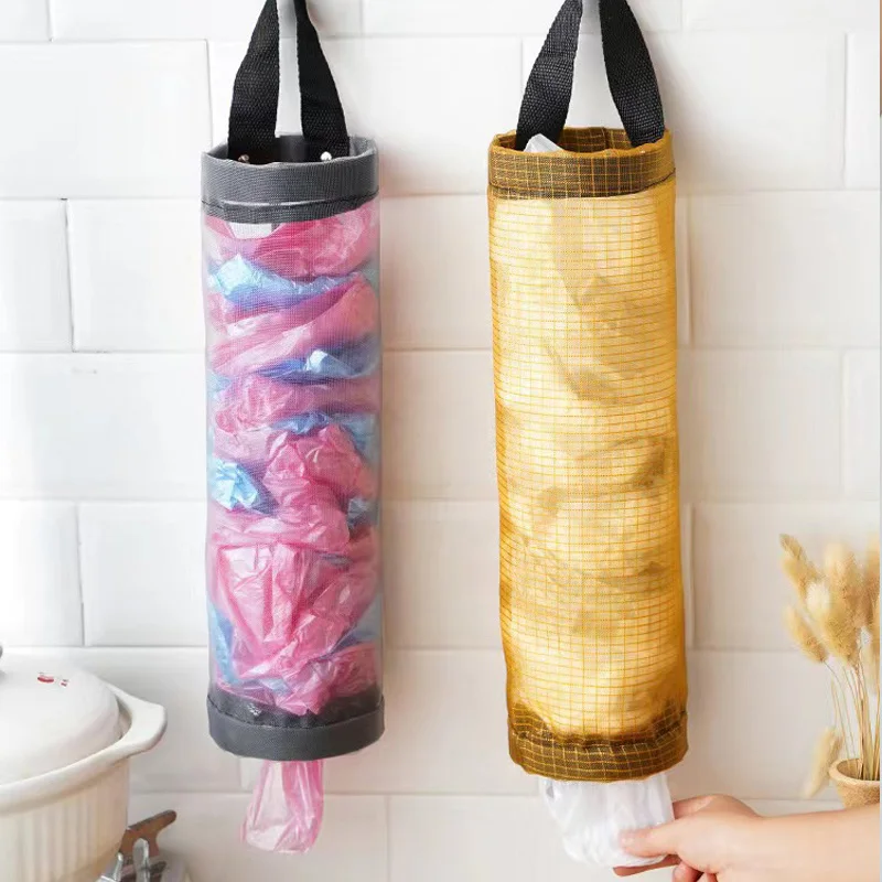 1PCS Wall-mounted Storage Bag For Household Grocery Bag Storage Garbage Bag Easy To Use Kitchen Living Room Necessary