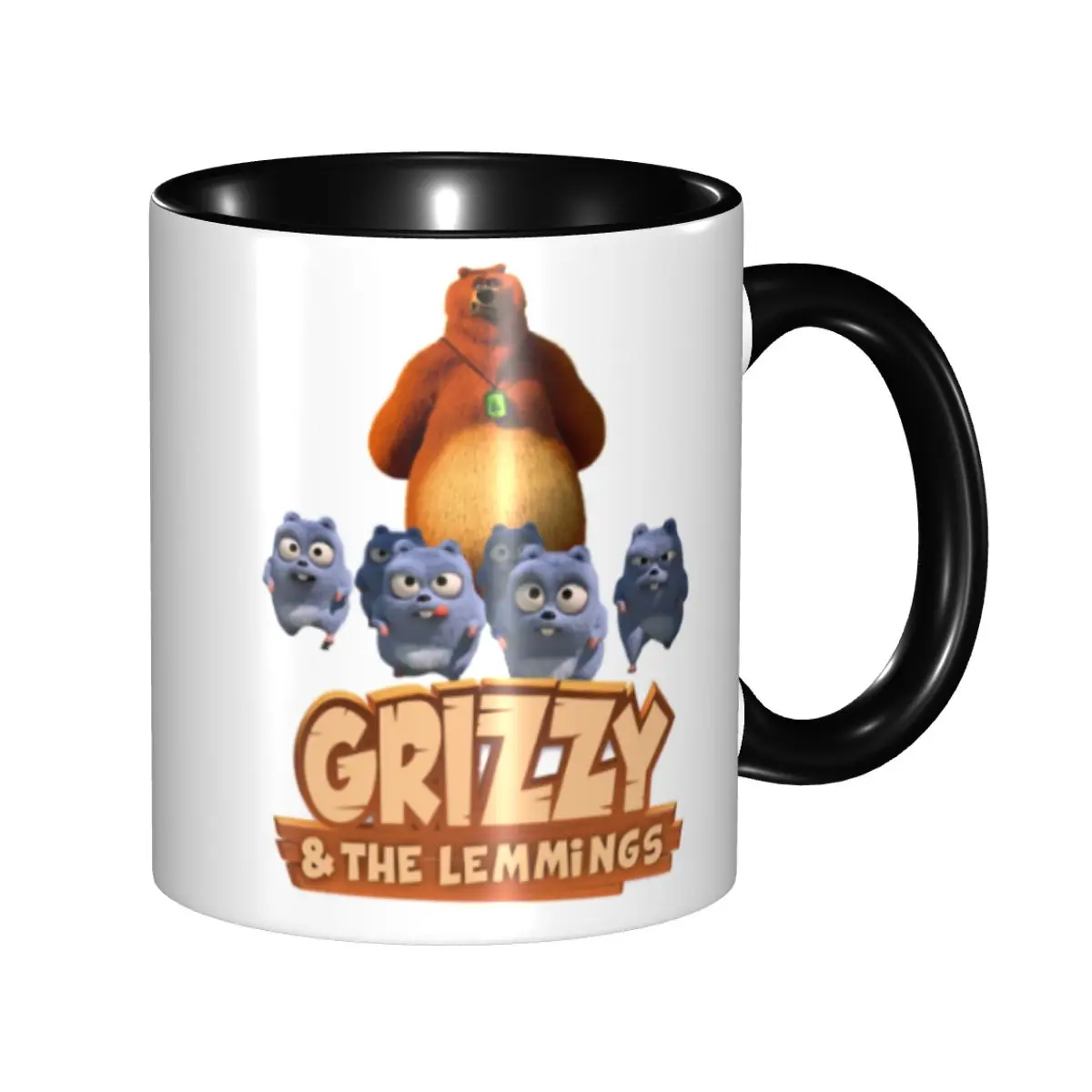 

Customized Happy Lemmings Tabodi And Grizzy Coffee Mug DIY Ceramic Milk Tea Cups