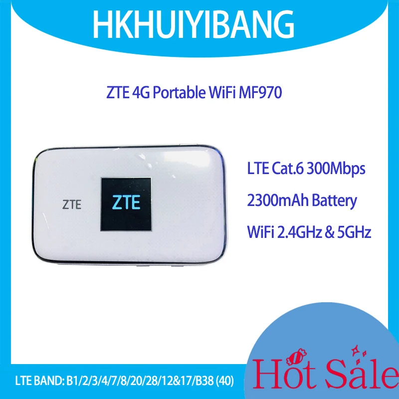 

Unlocked ZTE 4G UFi MF970 LTE Cat6 Mobile WiFi Hotspot Dual Band 4G Sim Card Modem Wireless Pocket WiFi Router