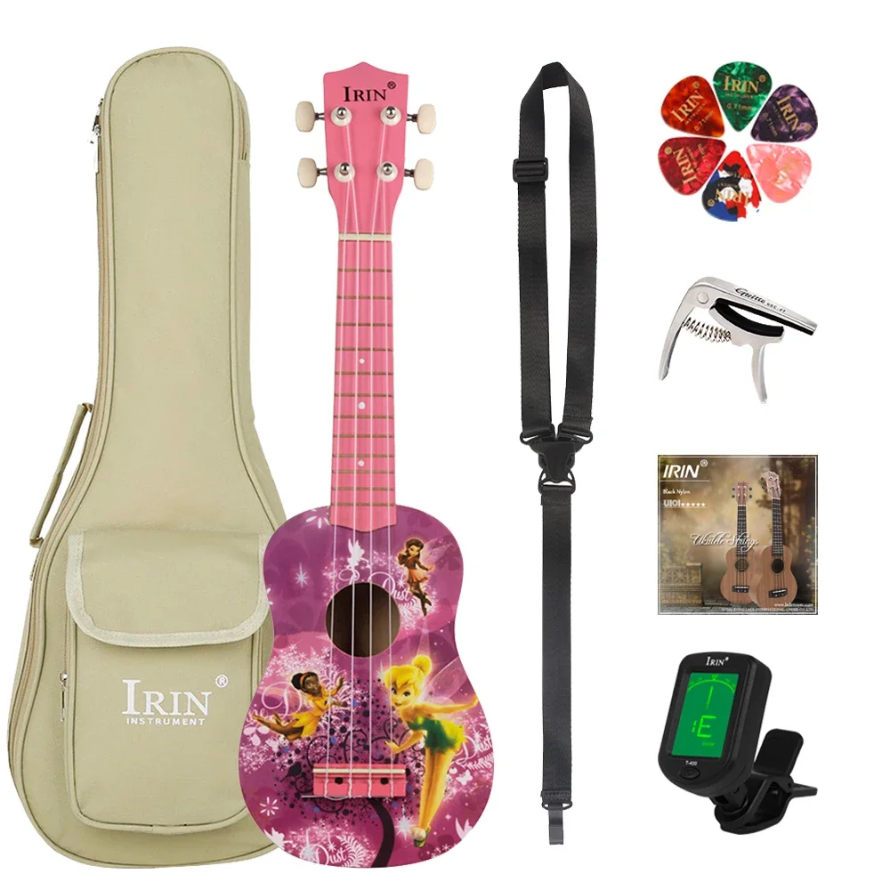 

IRIN 21 Inch Ukulele 4 Strings Hawaiian Guitar Purple Girl Guitarra Ukulele With Bag Tuner Strings Capo Guitar Parts & Accessory