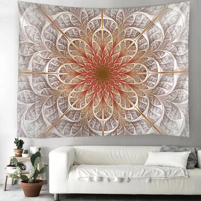 Home decoration Wall tapestry aesthetic room boho Macrame accessories wall hanging fabric autumn decor vintage Bedroom mandala