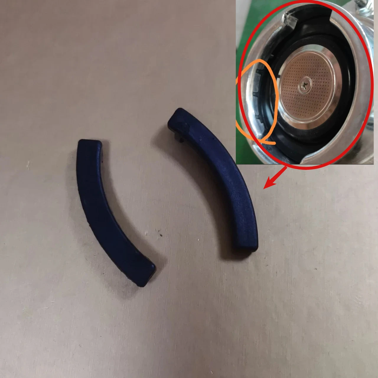 1PCS/2PCS for Delonghi semi-automatic coffee machine spout pad handle stuck teeth