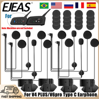 2/4 Pieces Motorcycle Helmet Bluetooth Headset Accessories For EJEAS V6 PRO+ V4 PLUS With Double-Sided Tape Base Mounting Clip