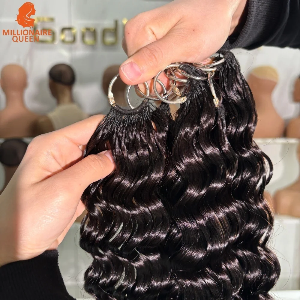 100% الشعر البشري 15A موجة عميقة الكروشيه ريشة شعر مستعار بشري Knotless الكروشيه الشعر على التخليص بيع المليونير الملكة #4