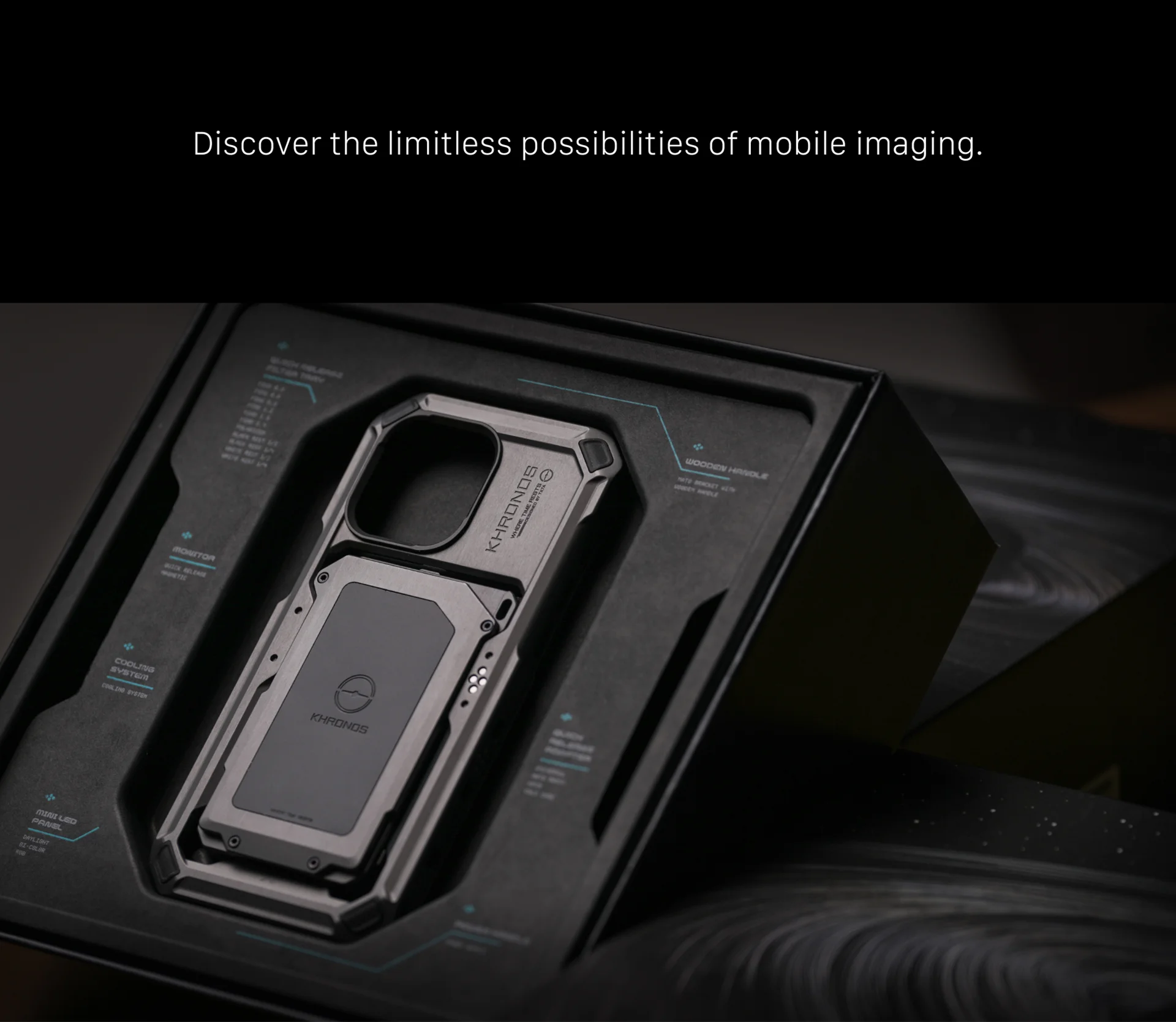 TILTA Khronos Zubehör iPhone 15 Pro/Pro Max Cage Ecosystem Zubehör Mobile Video-Lösungen für Schnellwechselfilter – Detail 21