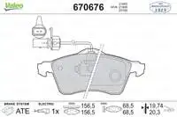 

670676 для десять тормозов BALATASI CARAVELLE tdi MULTIVAN and VAN ABS 98