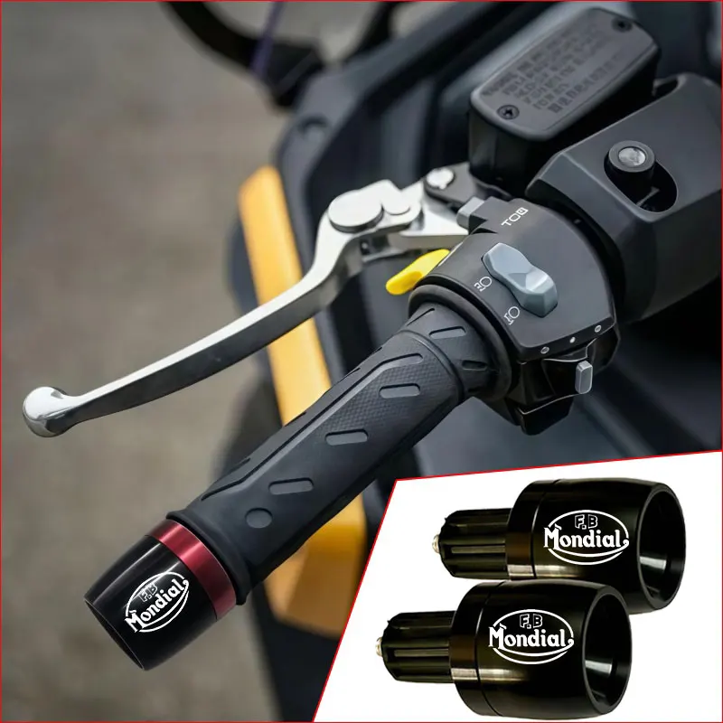 Para FB MONDIAL 125HPS 300 SMX SMT 125 2017 2020 2021 2022 accesorio Universal para motocicleta enchufe de cubierta de mango de metal