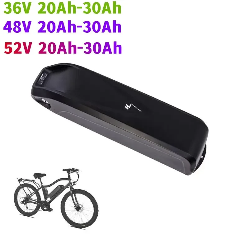 

Electric Bicycle Battery E-Bike 36V 20ah 48V 30ah 52V 20ah China 18650 Cells Lithium Ion Polly Down Tube +Charger
