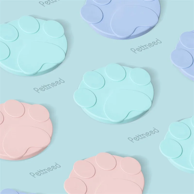 

Pet Can Cover Reusable Fresh-Keeping Spoon Silicone Pet Jar Lid Can Lid Soft Dogs And Cats Silicone Can Cover Portable Food Seal