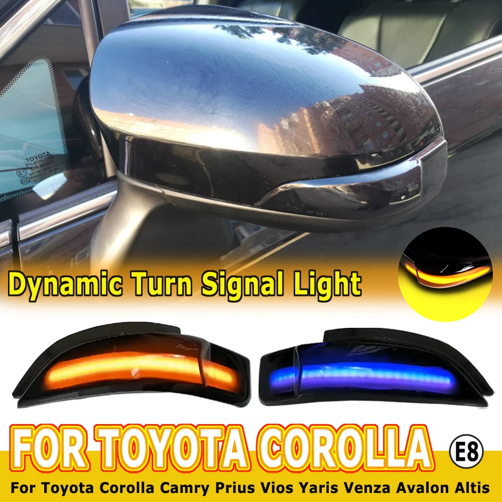 LED Dynamic Turn Signal Light For Toyota AQUA COROLLA AXIO FIELDER ALLION PRIUS C VITZ Rearview Mirror Indicator Lamp