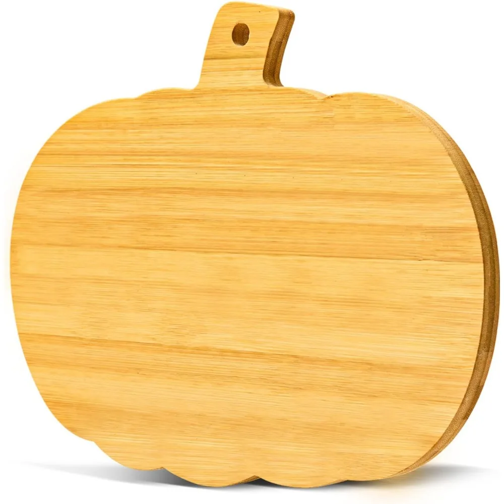 

Halloween Pumpkin Bamboo Cutting Board Thanksgiving Wooden Serving Wood Charcuterie Board Kitchen Chopping