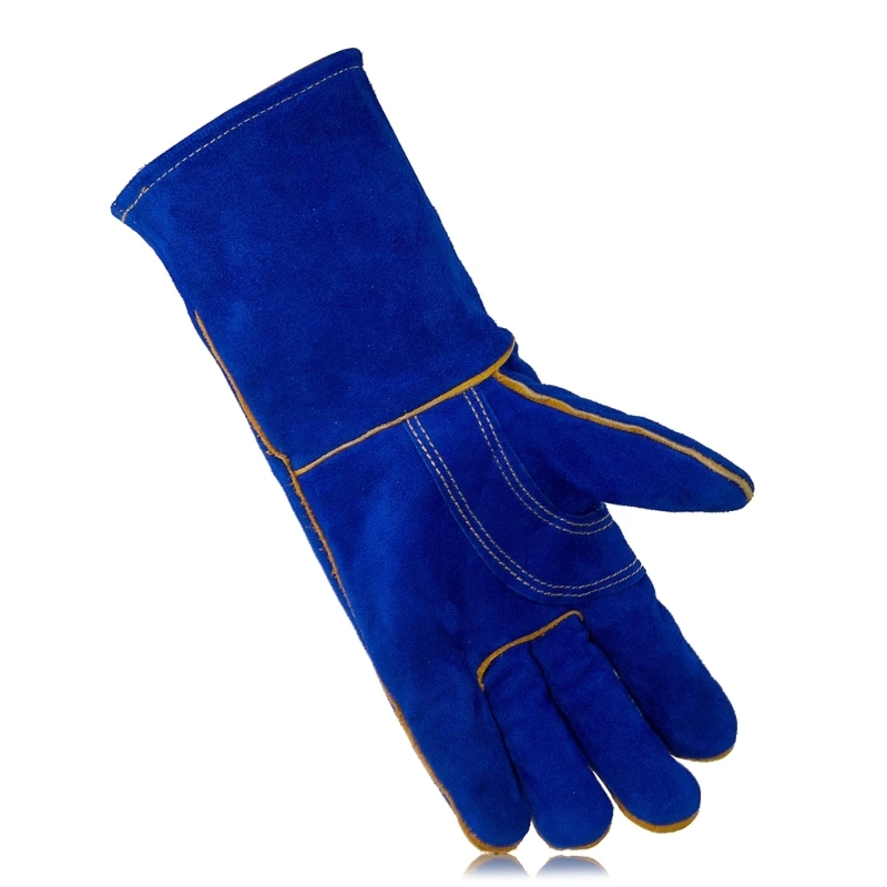 Leather Welding Gloves Heat/Fire Resistant Perfect for Gardening/Oven/Grill/Mig/Fireplace/Stove/Pot Holder/ Tig Welder