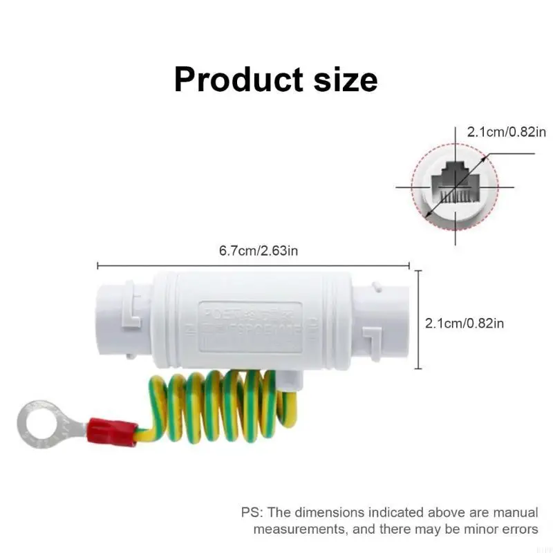 E1PF Speed Poe Gigabit Networking Protector con esterno impermeabile