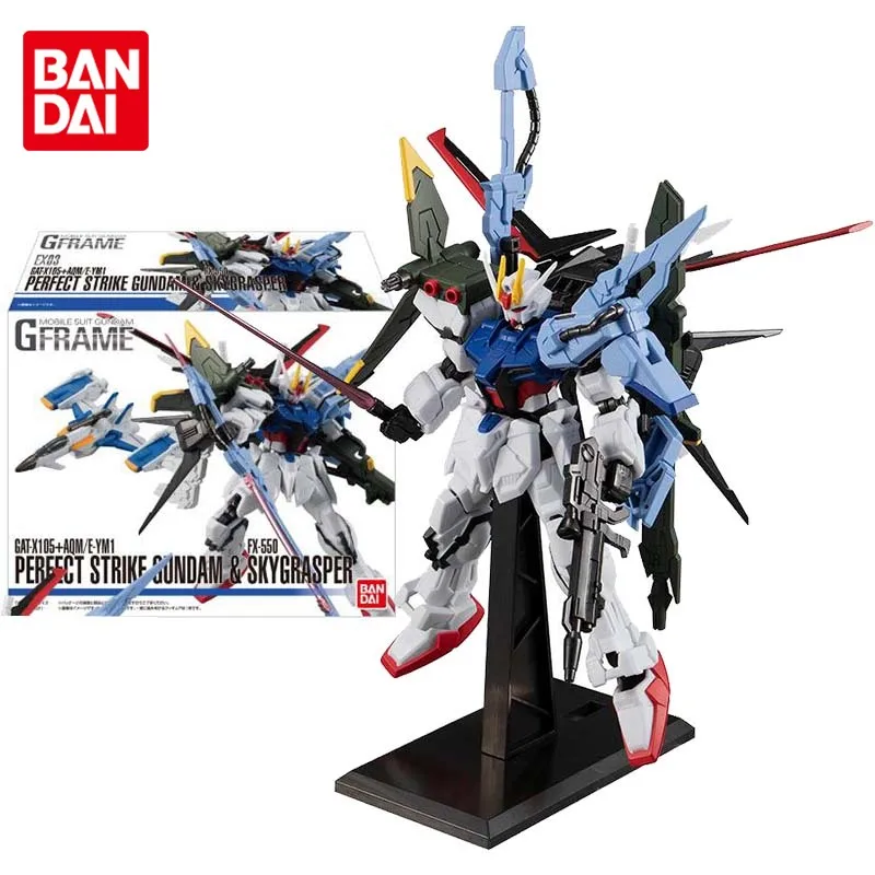 

Bandai Gundam Model Kit Anime Figure G FRAME GAT-X105 Pereect Strike Skygrasper Gunpla Anime Action Figure Toys for Children