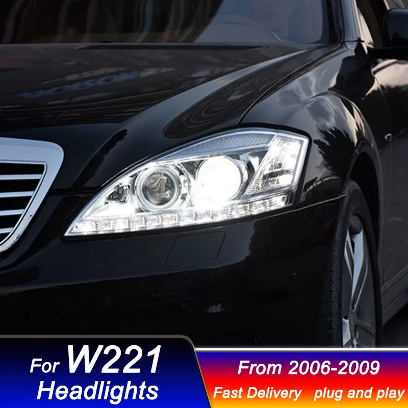 

Car Led Headlights For Mercedes Benz S CLASS W221 2006-2009 xenon DRL Dynamic Signal Lamp Head Lamp Front light Assembly