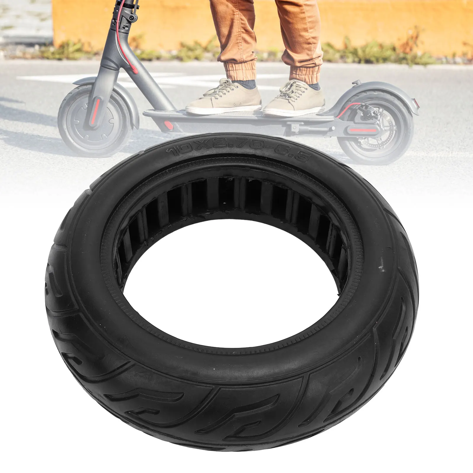 

Off Road Scooter Tire Electric Scooter Tire 10X2.7‑6.5 Rubber Explosion Proof Resistant Off Road Scooter Tyre