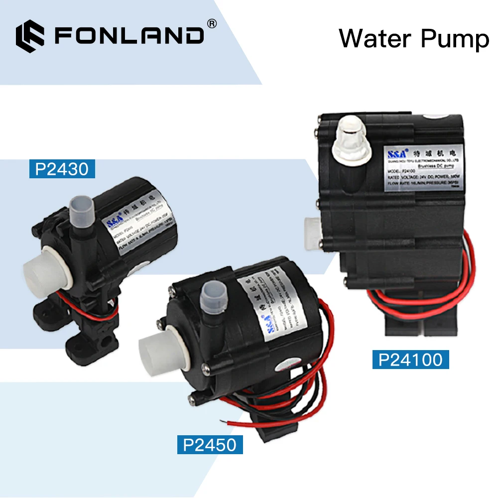 30W 50W 100W Water Pump P2430 P2450 P24100 for S&A Industrial Chiller CW-3000 AG(DG) CW-5000 AH(DH) CW-5200 AI(DI)