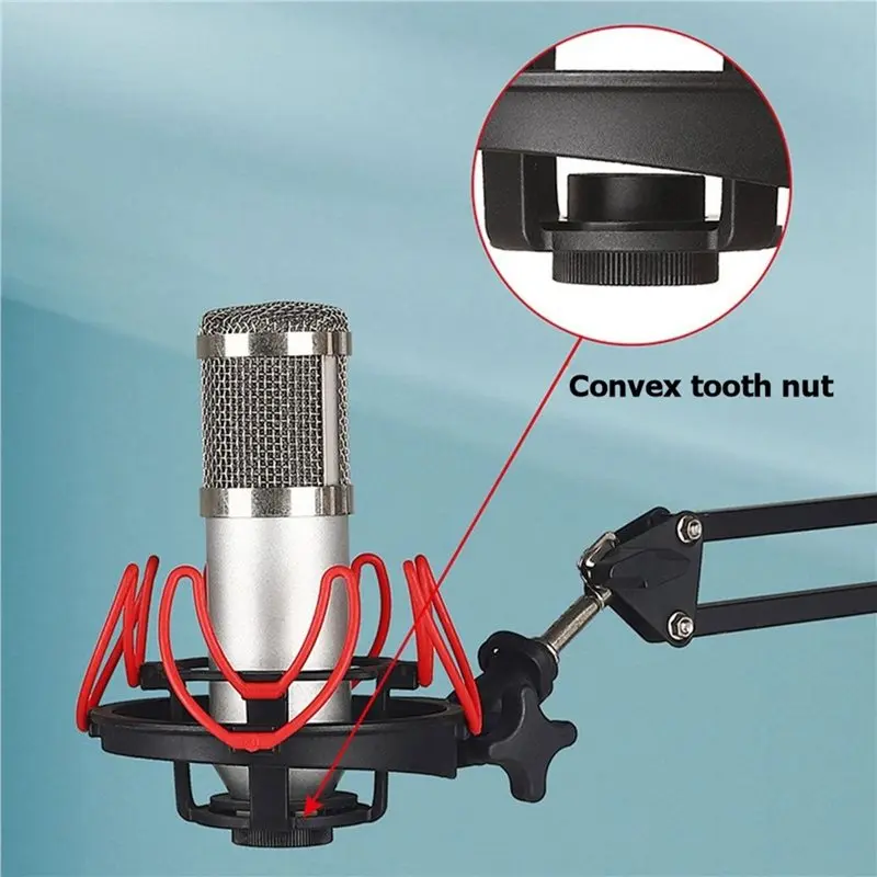 A37T-Microphone Shock Mount Adjustable Microphone Stand For ISKRM5 AT500 BM-700 Microphones