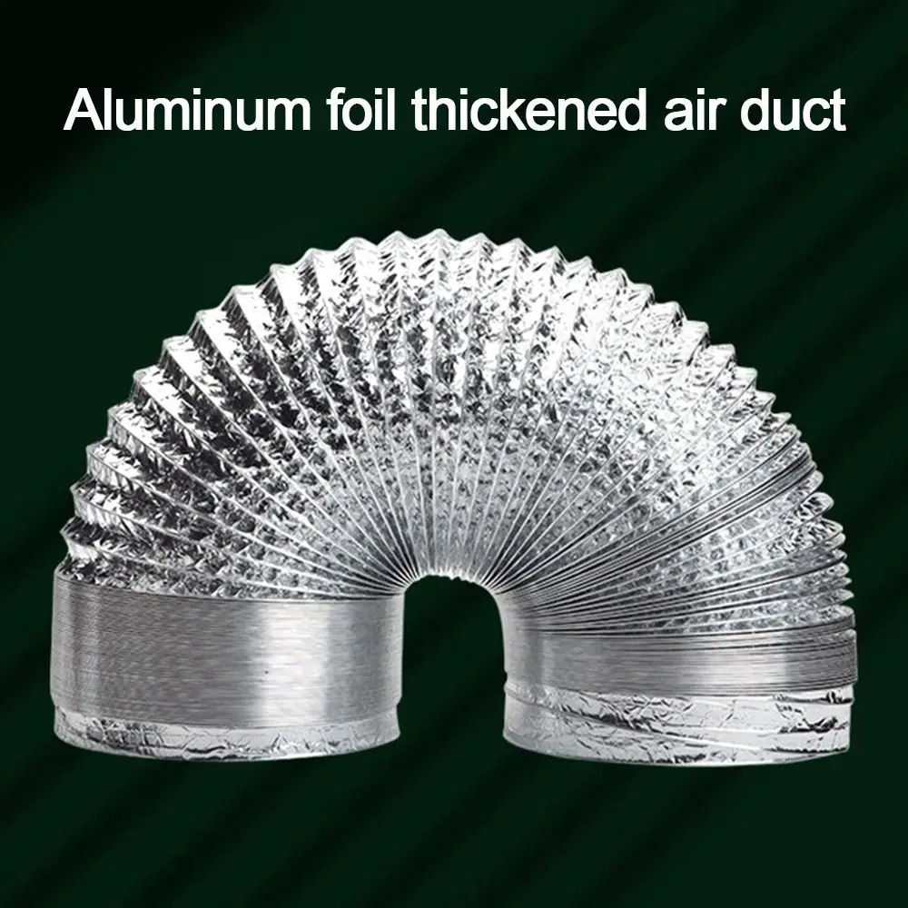 80-180mm Ventilator Pipe Aluminum Air Ventilation Hose Bathroom Kitchen System Vent Tube Flexible Exhaust Duct Scalable Tube