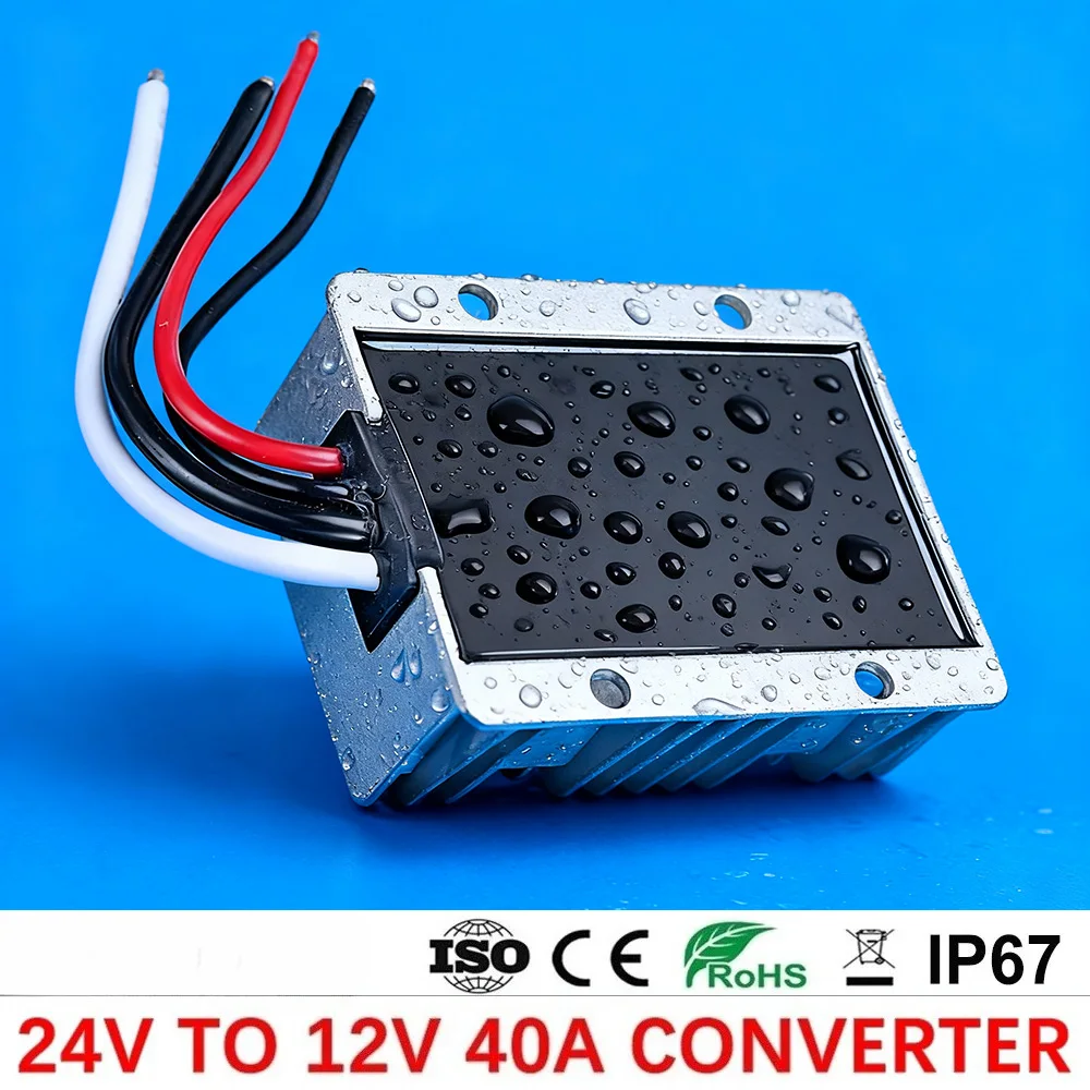 DC DC Converter 24V to 12V 30A 40A Step Down 24 Volt to 12 Volt 480W DC-DC Car Buck Voltage Regulator