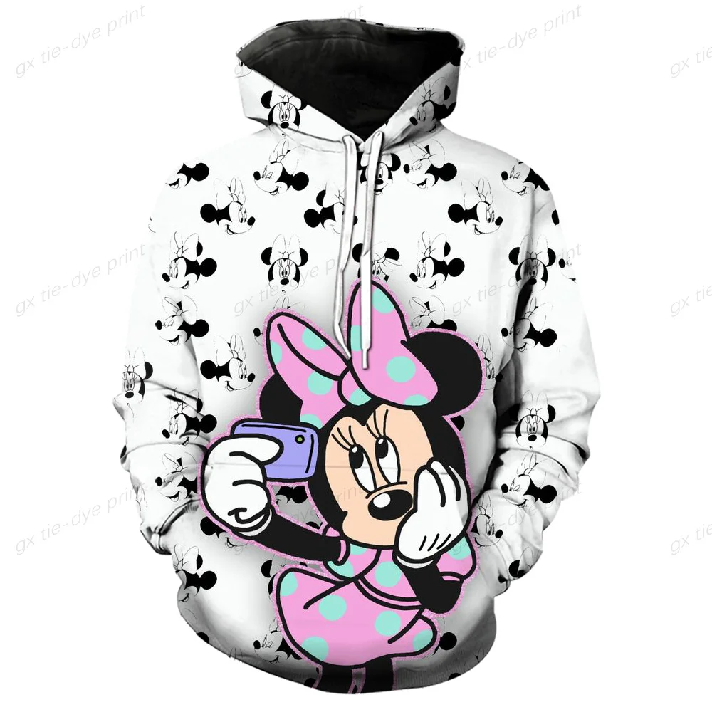 

New Women's Disney Mickey Mouse Mickey and Minnie 3D Sweater Fashion Men's Sweater Autumn Winter Casual Long Sleeve Sweater