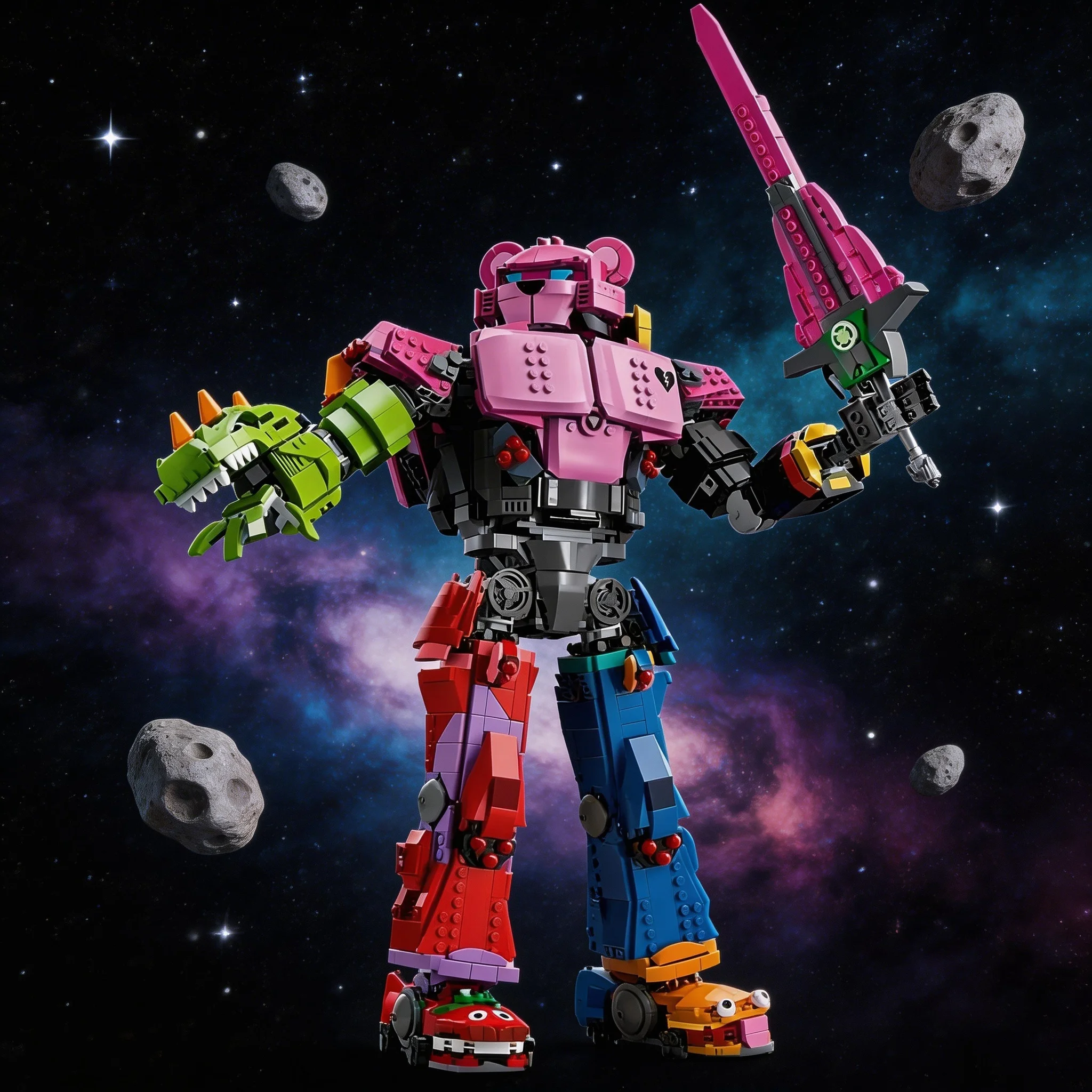 

2026 Hero Mecha Team Creative Game Series Robot Robot Leader Brick Toy Gift