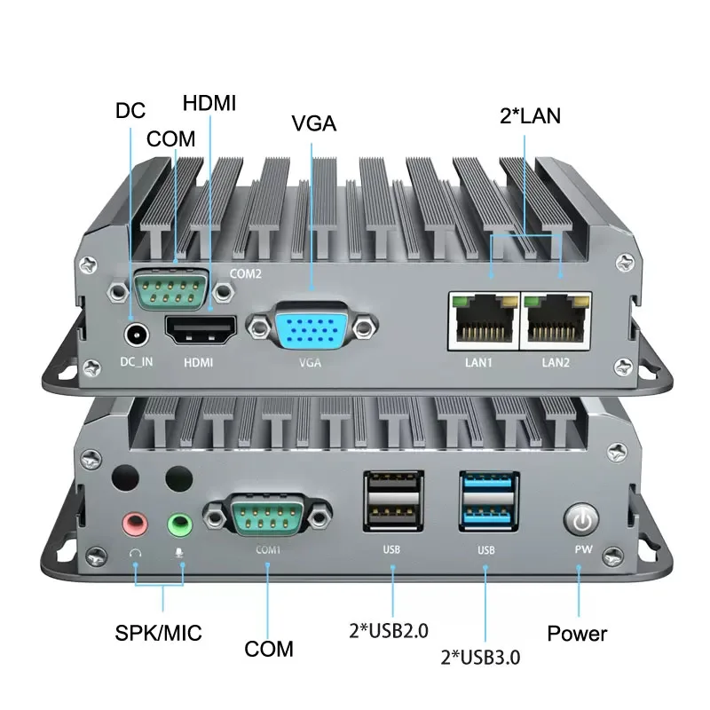 저렴한 인텔 셀러론 N2810 N2840 팬리스 미니 PC ESXI AES-NI 소프트 라우터 HDMI VGA pfSense 방화벽 기기 마이크로 컴퓨터