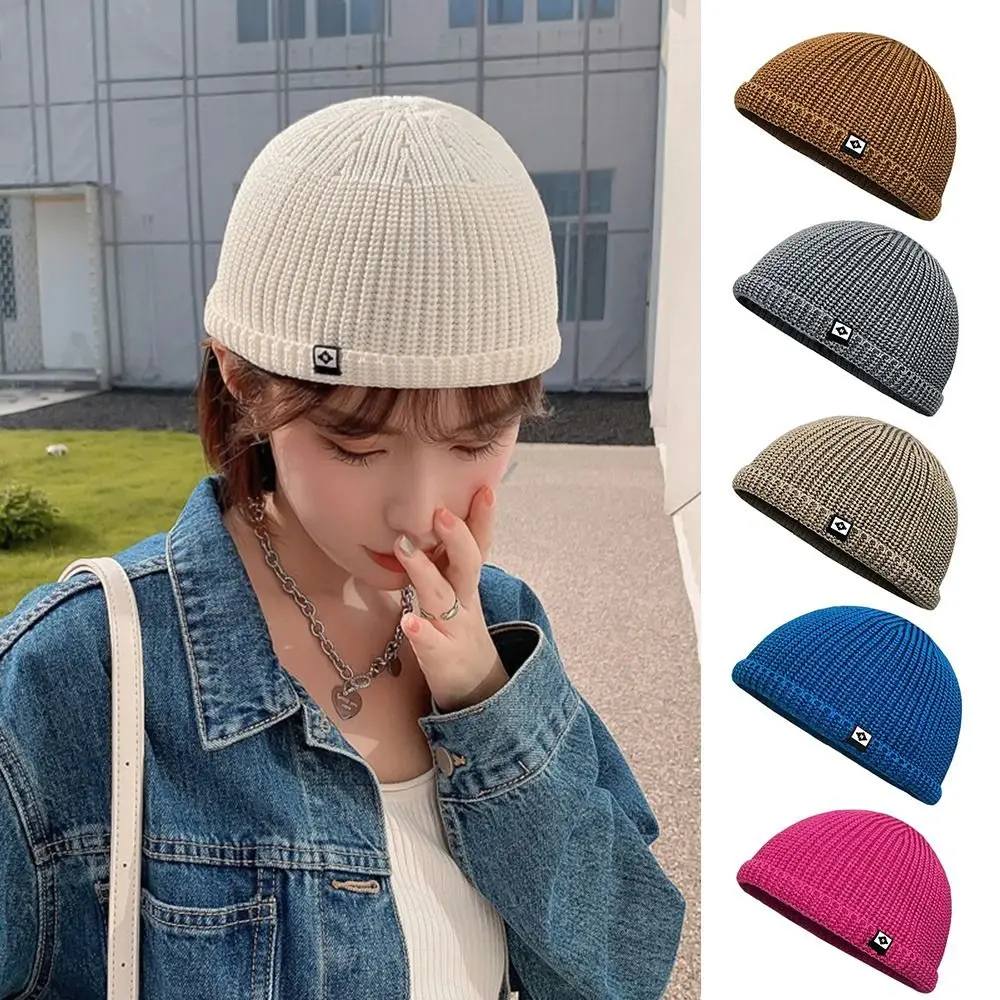 Fashion Outdoor Thickened Skullies Beanies Cap Warm Hats Ear Protection Cold Cap Pullover Hat Hip Hop Hat Warm Wool Knitted Hat