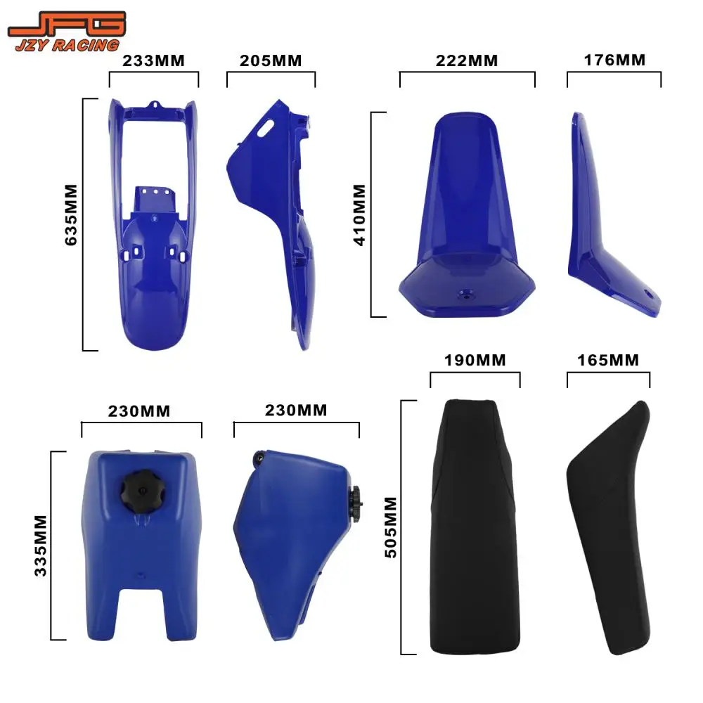 

For PW80 PW 80 1983-2006 Fender Body Seat Gas Tank Kit Motorcycle Parts Dirt Pit Bike PP PE Mudguard
