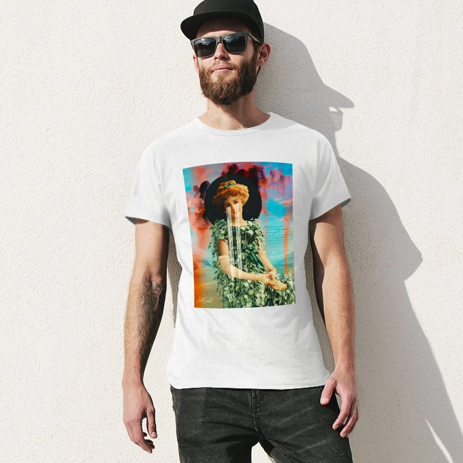 infitinite Spring T-Shirt Short sleeve tee heavyweights sweat plus size tops mens graphic t-shirts anime image 3