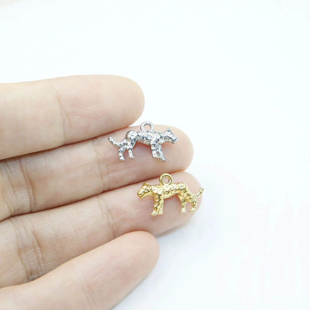 5 قطع صب الفولاذ المقاوم للصدأ مكونات جميلة سحر قلادة عقد دي اي واي أقراط أساور مجوهرات سحر PVD لوحة المياه برهان