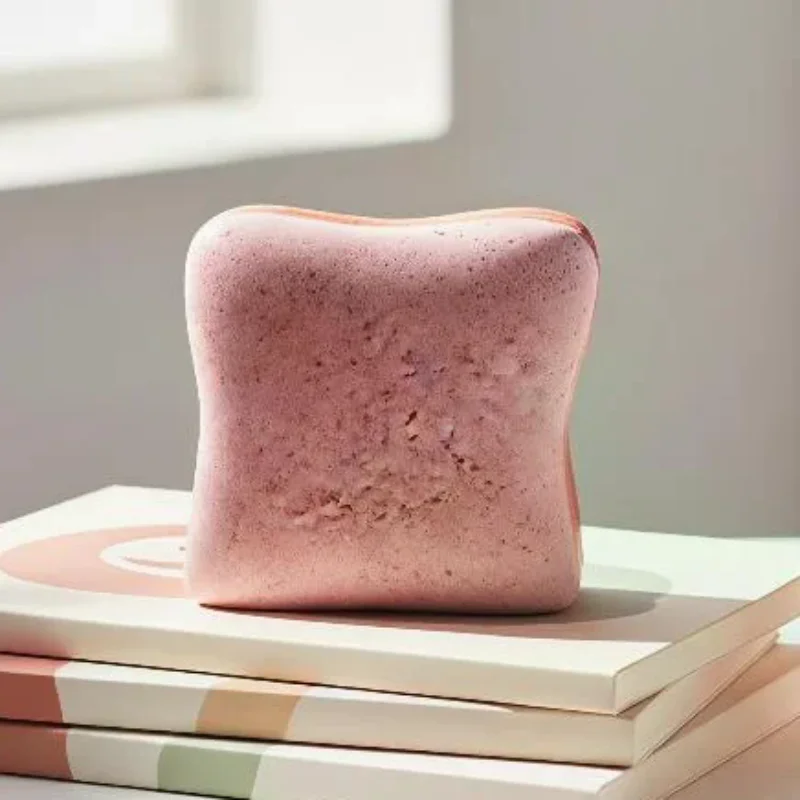 Simulated Toast Squeeze Stress Relief Toy, Slow Rebound Bread Fidget Toy for Adults & Kids
