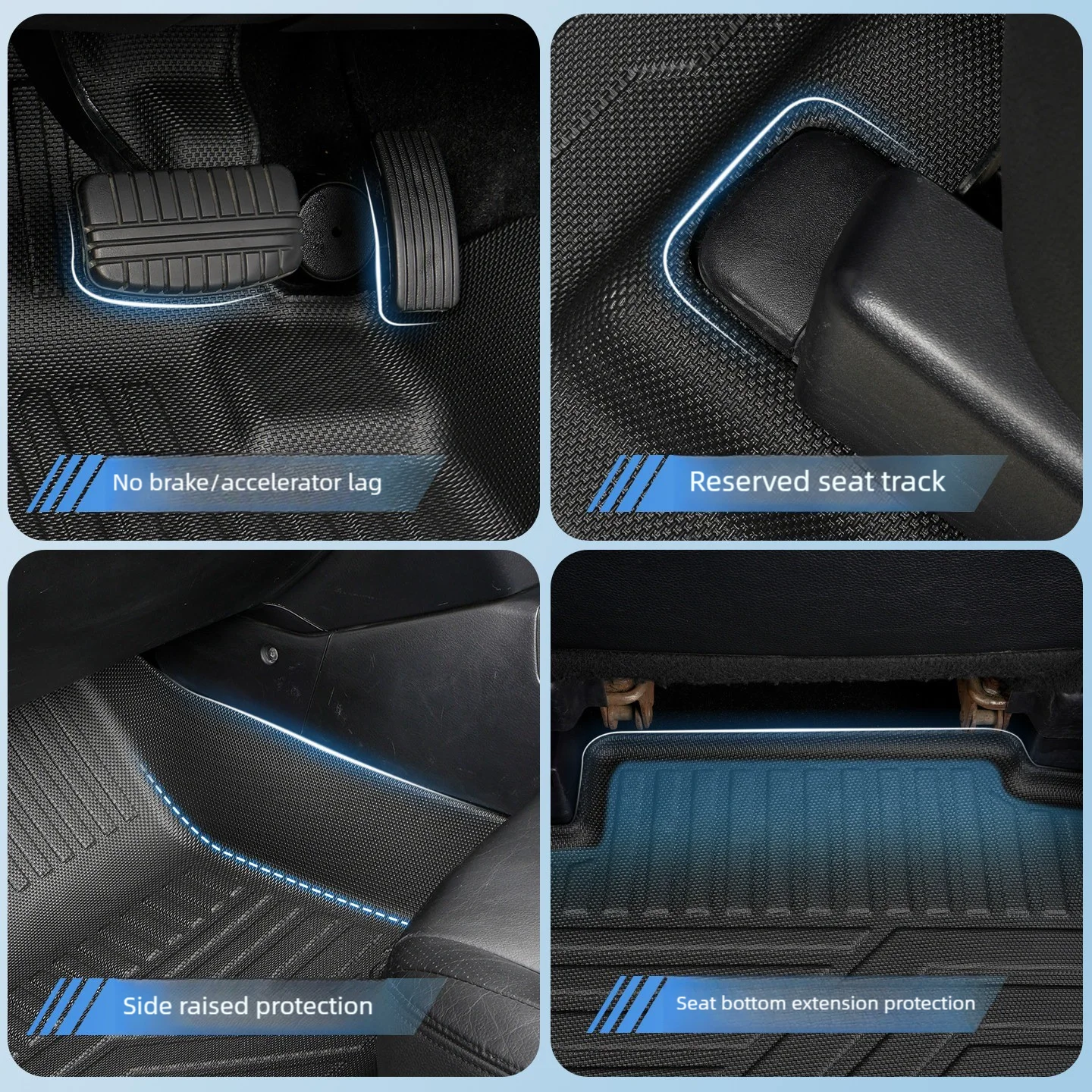 5D TPE Floor Mats For Mitsubishi Pajero V73/V77/v93/v97 2000-2023 RHD EV Full Coverage Waterproof Surround Threshold Accessories