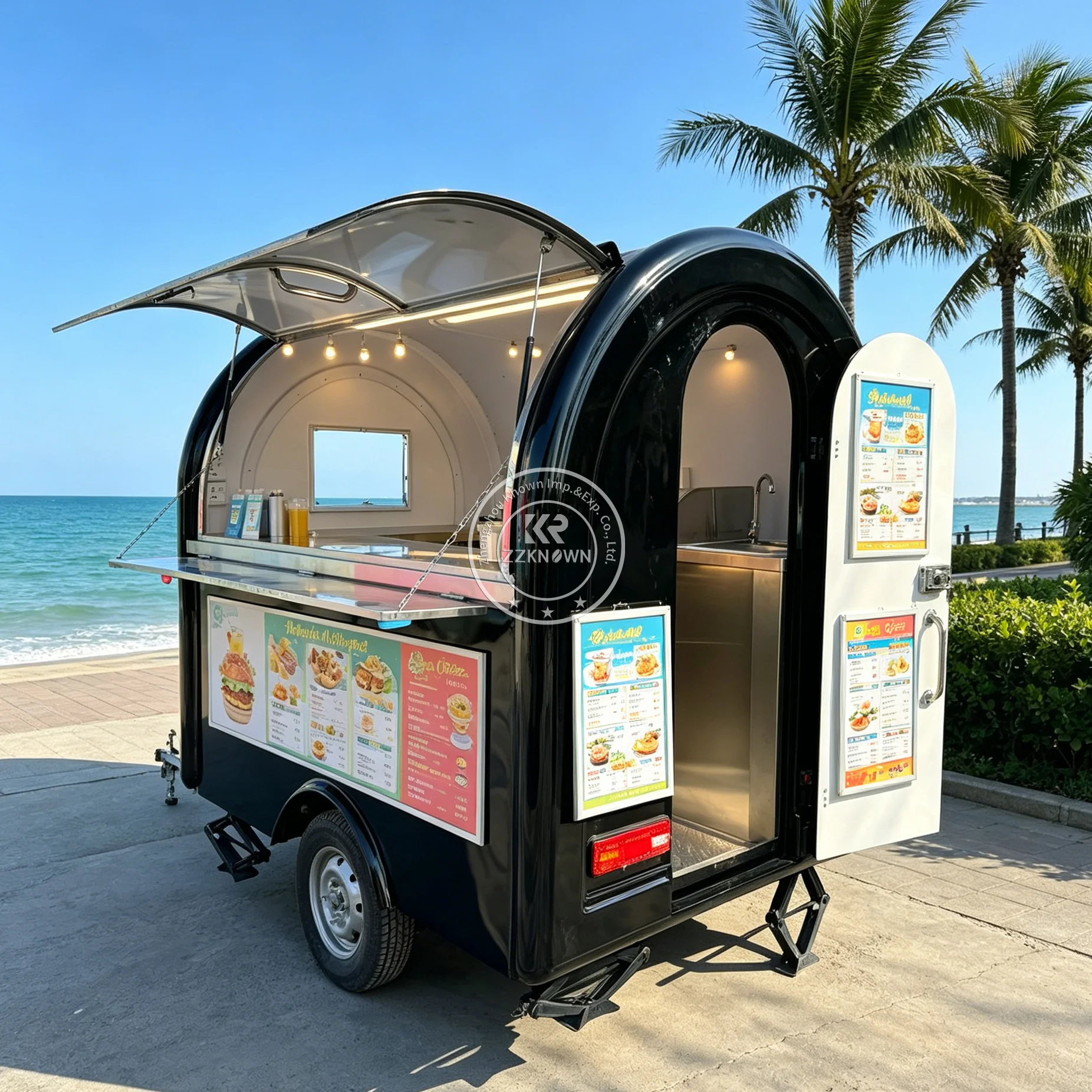 OEM Custom Concession Trailer Mobile Coffee Burger Hot Dog Food Truck Custom Mobile Food Trailer For Sale