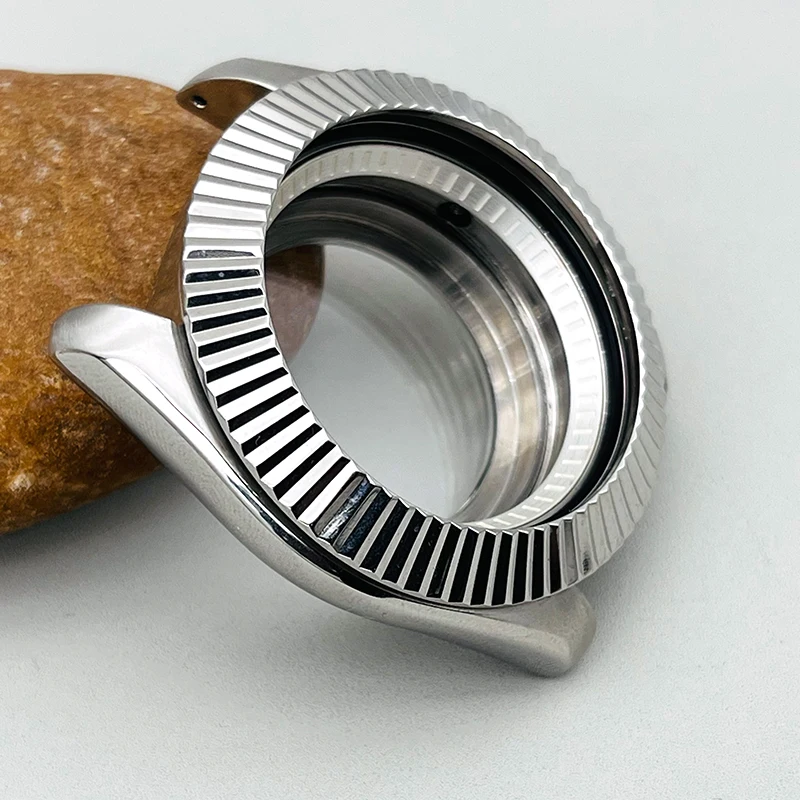 Mod 41mm Watch Cases Fashion Bezel Crown at 3 Oclock  Fits Seiko SKX007 SKX009 SRPD NH35 NH36 Movements Case Repair Replace